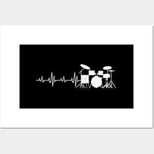 Drums Hebeat For Drummers Drumming Posters and Art